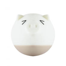 Cartoon LED pig silicone baby night USB lamp